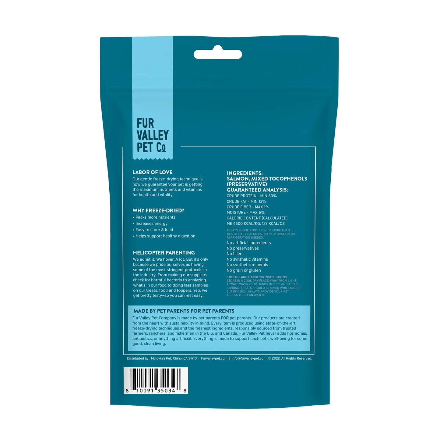 Co. Freeze Dried Raw Salmon Treats & Topper for Dogs and Cats - 1 Oz.