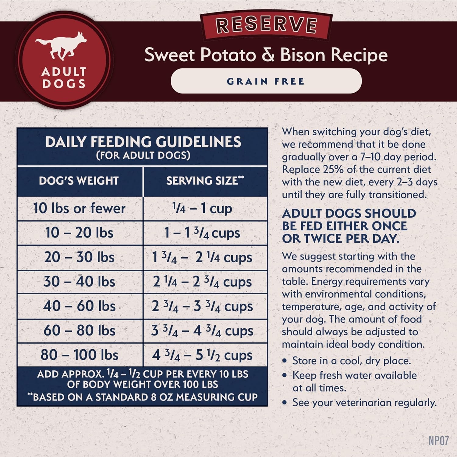 Limited Ingredient Adult Grain-Free Dry Dog Food, Reserve Sweet Potato & Bison Recipe, 4 Pound (Pack of 1)