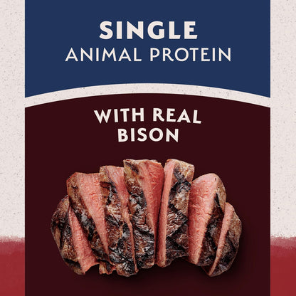 Limited Ingredient Adult Grain-Free Dry Dog Food, Reserve Sweet Potato & Bison Recipe, 4 Pound (Pack of 1)